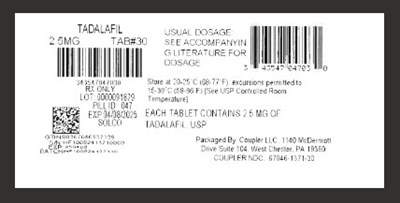 Label (Tadalafil 2.5mg)